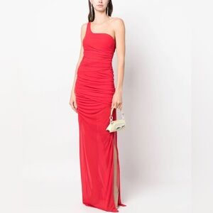Gauge81 MONI One Shoulder Long Dress - Scarlett, S (36)